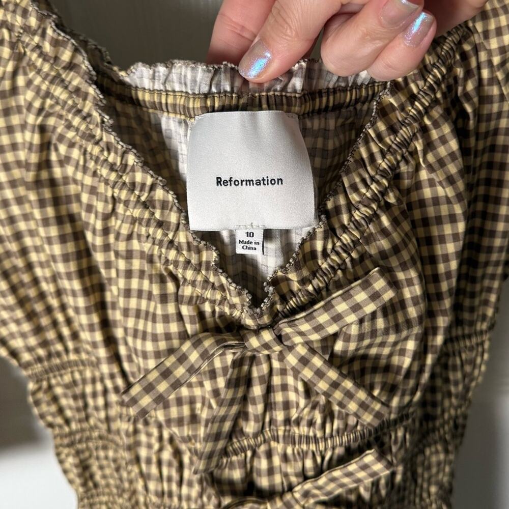 Reformation NEW Lauryn Top Gingham 10 - Picture 5 of 5
